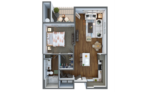 A1 Floor Plan at Elevation San Tan, Gilbert, 85295
