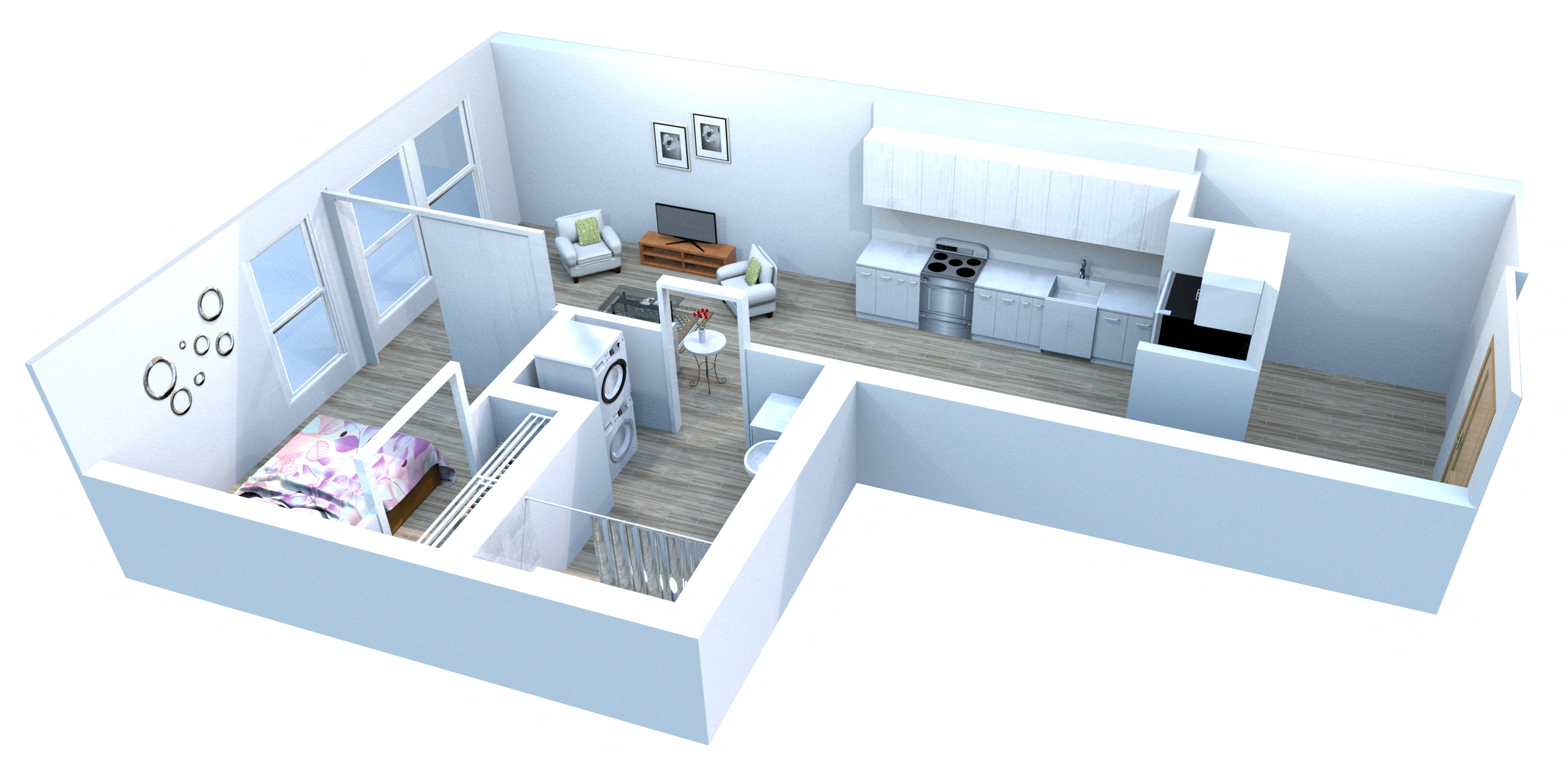 A3 Floor Plan at Pine Minor, Washington
