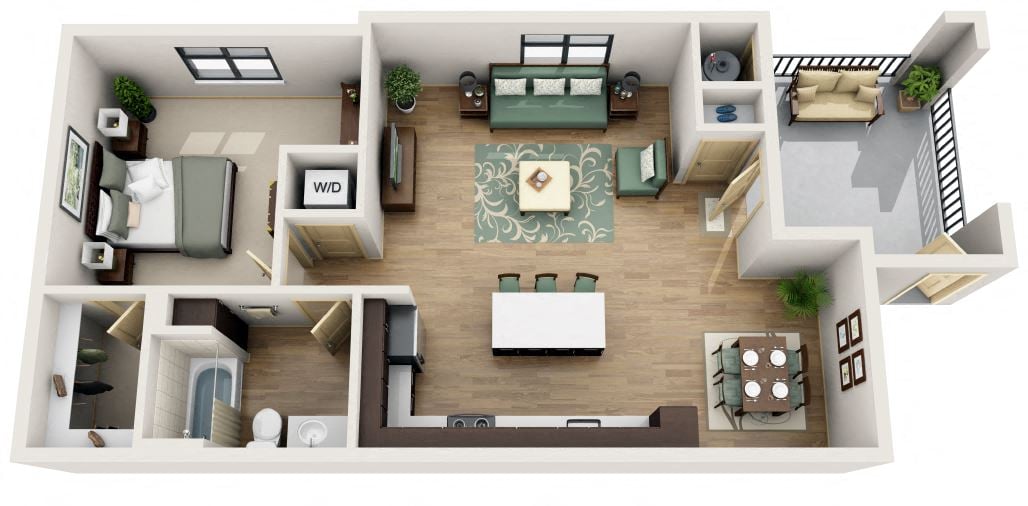 A3 Floor Plan at 56 North, Phoenix, 85054