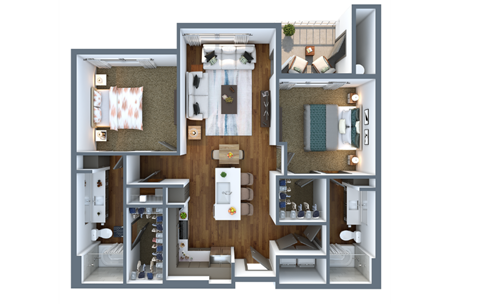 B1 Floor Plan at Elevation San Tan, Gilbert, Arizona