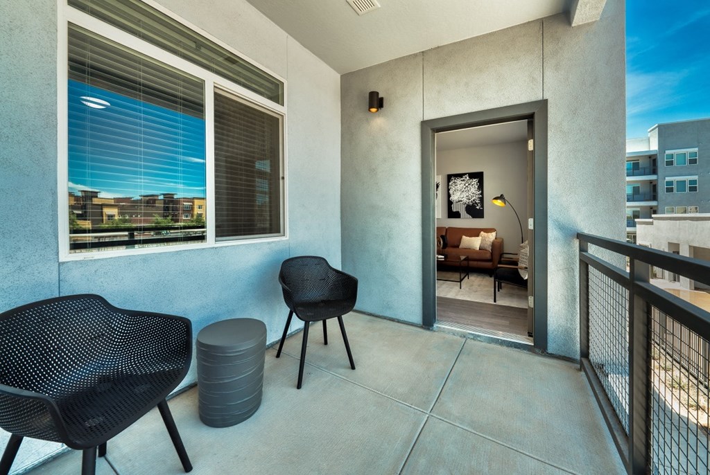 Balcony with 2 chairs at Cuvee, Glendale, 85305