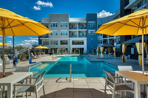 Resort style Pool with Cabanas at Cuvee, Glendale, AZ