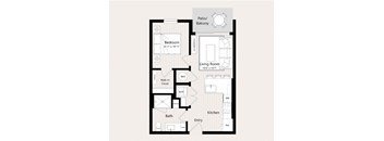 A1 Floor Plan at Huxley Scottsdale, Scottsdale Arizona