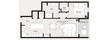A11 Floor Plan at Huxley Scottsdale, Arizona