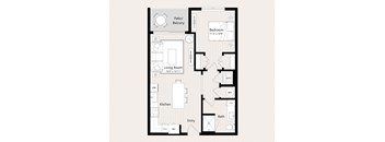A14 Floor Plan at Huxley Scottsdale, Scottsdale, AZ