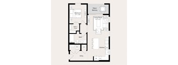 A15 Floor Plan at Huxley Scottsdale, Scottsdale, 85260