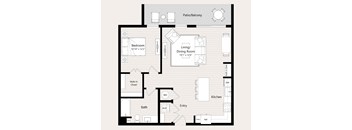 A19 Floor Plan at Huxley Scottsdale, Arizona, 85260