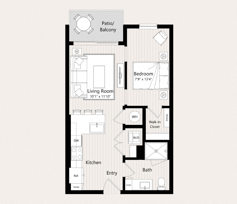 A2 Floor Plan at Huxley Scottsdale, Arizona