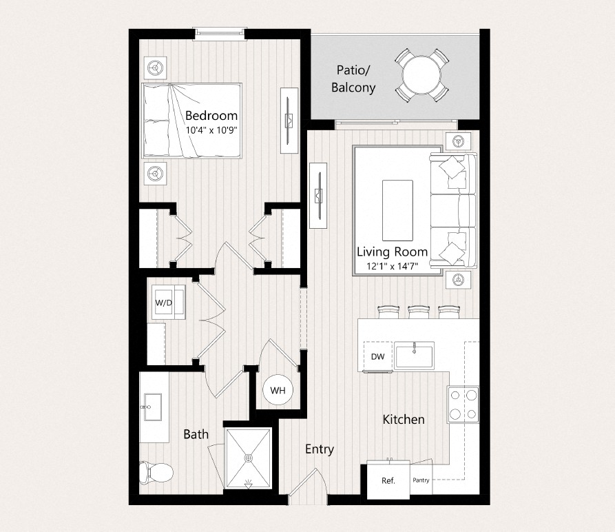 A8 Floor Plan at Huxley Scottsdale, Arizona