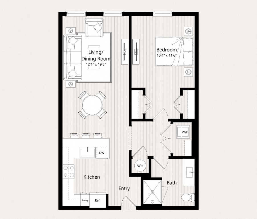 A8-A, A8-B, A8-C Floor Plan at Huxley Scottsdale, Arizona, 85260