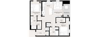 B3 Floor Plan at Huxley Scottsdale, Scottsdale, 85260