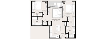 B4 Floor Plan at Huxley Scottsdale, Scottsdale Arizona