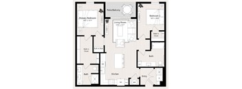 B5-A Floor Plan at Huxley Scottsdale, Arizona