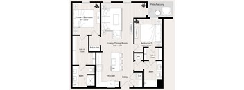 B5-B Floor Plan at Huxley Scottsdale, Arizona, 85260