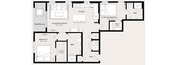 B6 Floor Plan at Huxley Scottsdale, Scottsdale, AZ 85260