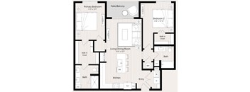 B7 Floor Plan at Huxley Scottsdale, Scottsdale, AZ
