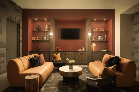 Lounge Area With TV at Huxley Scottsdale, Scottsdale Arizona