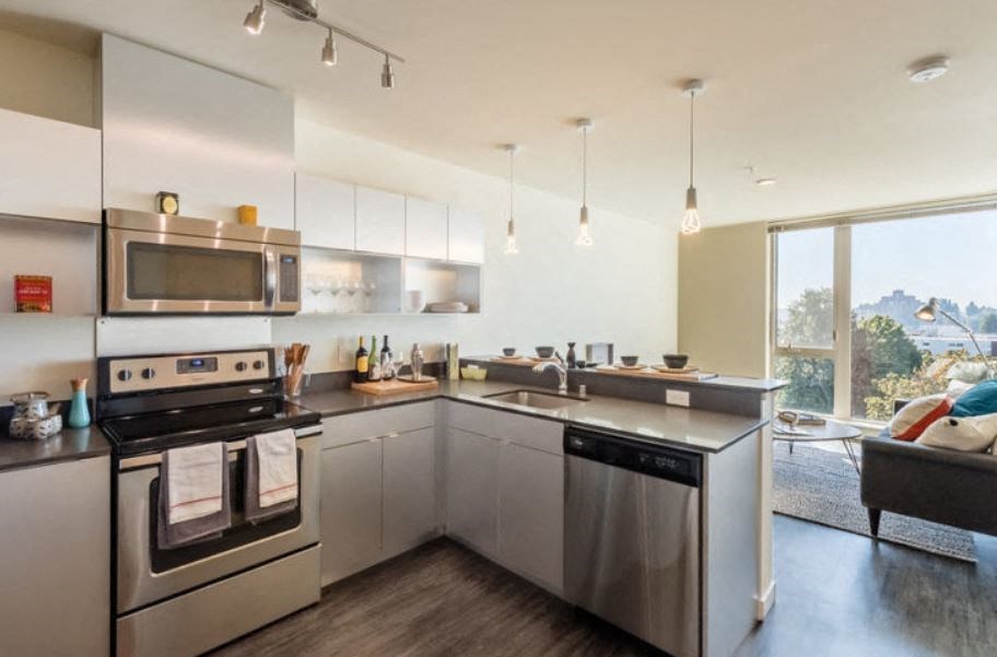 Fully Equipped Kitchen at Decibel on 12th, Washington, 98122