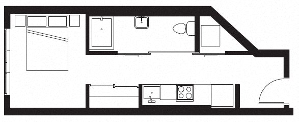 Studio apartment at Pine Minor, Washington