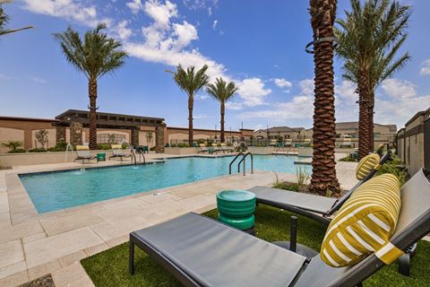 Community Pool with Lounge Deck at Pillar Lago