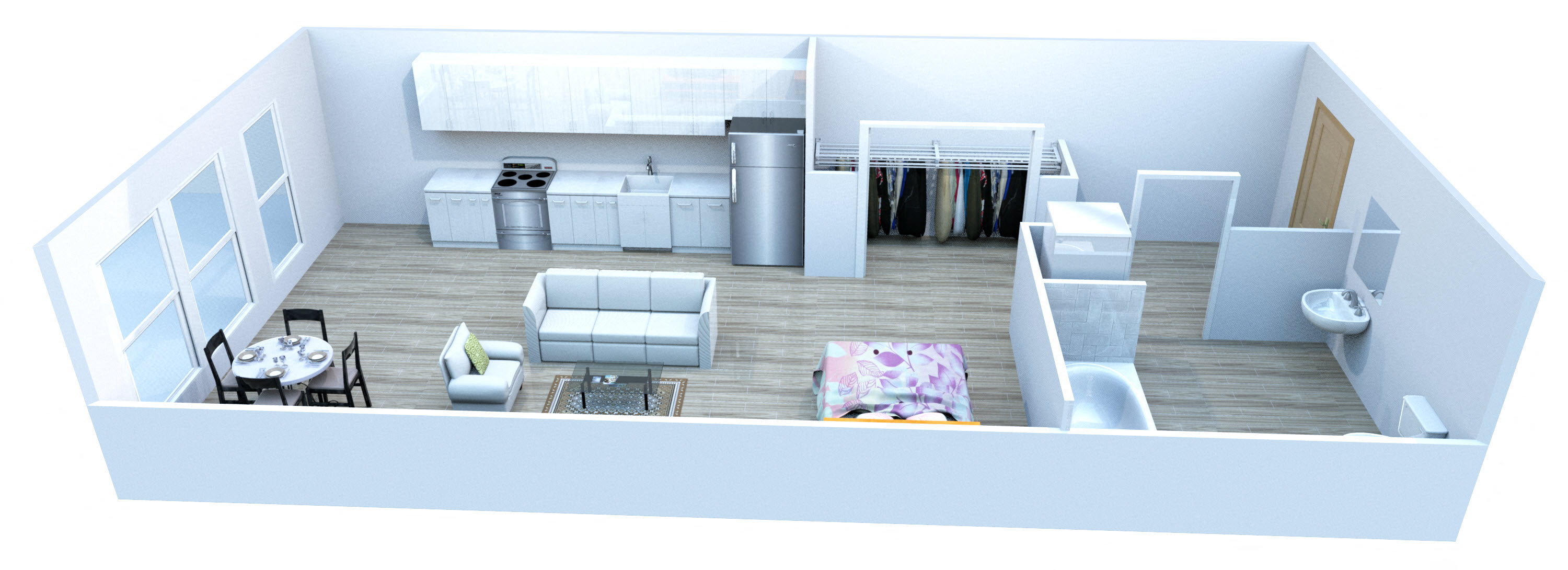 S19 Floor Plan at Pine Minor, Seattle