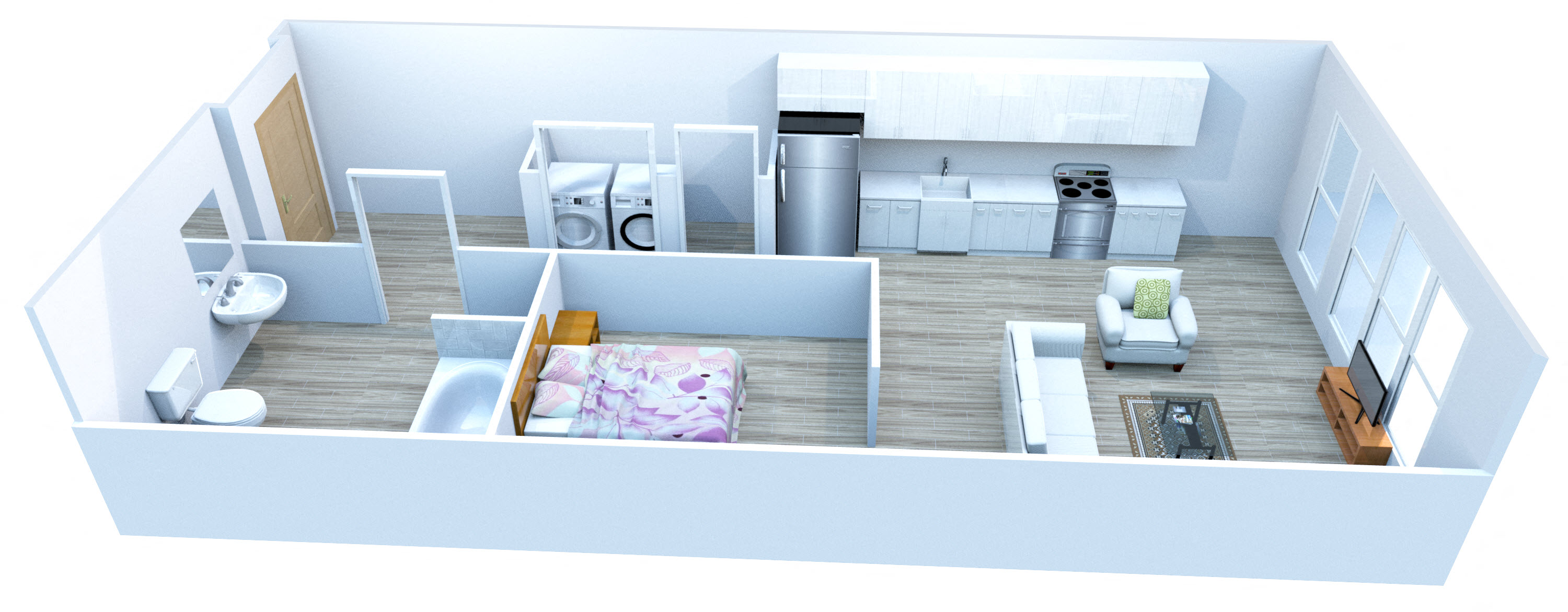 S7 Floor Plan at Pine Minor, Seattle, 98101