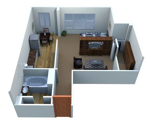 306 Blanchard Street Studio-2 Beds Apartment for Rent - Photo Gallery 21