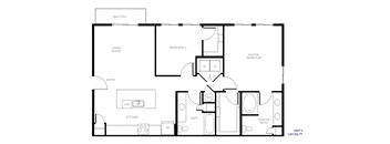 Unit 2 Floor Plan at The Hendry, Henderson, NV