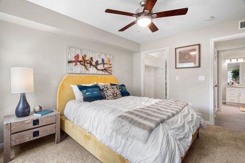 Bedroom, Bed, Closet, Interior Design