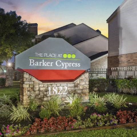 A sign for Barker Cypress with the year 1822 on it.