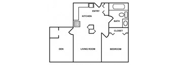 1 BEDRM W/DEN