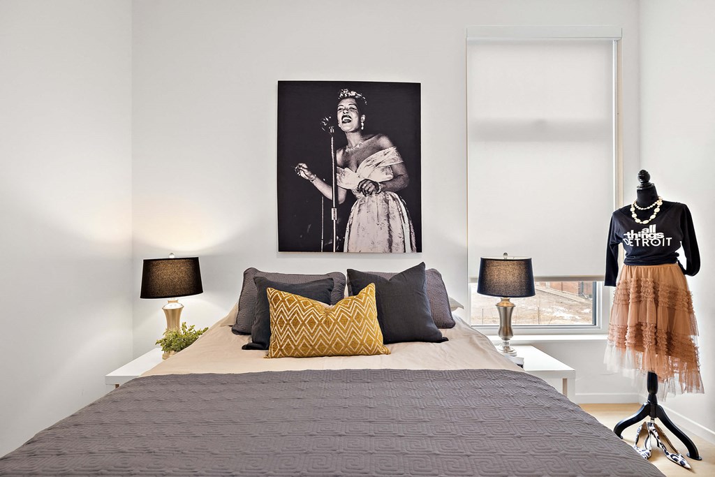 Bedroom at The Freelon at Sugar Hill in Detroit, MI 48201