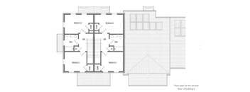 a floor plan for the second floor of a house