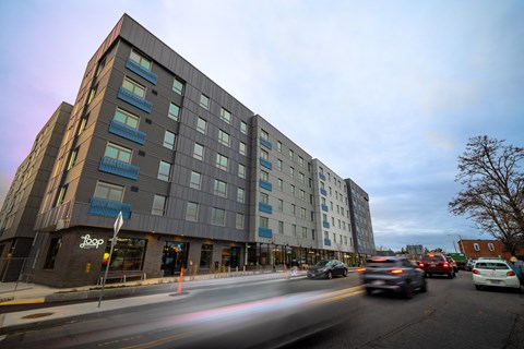 Building Exterior View at The Loop at Mattapan Station, Boston