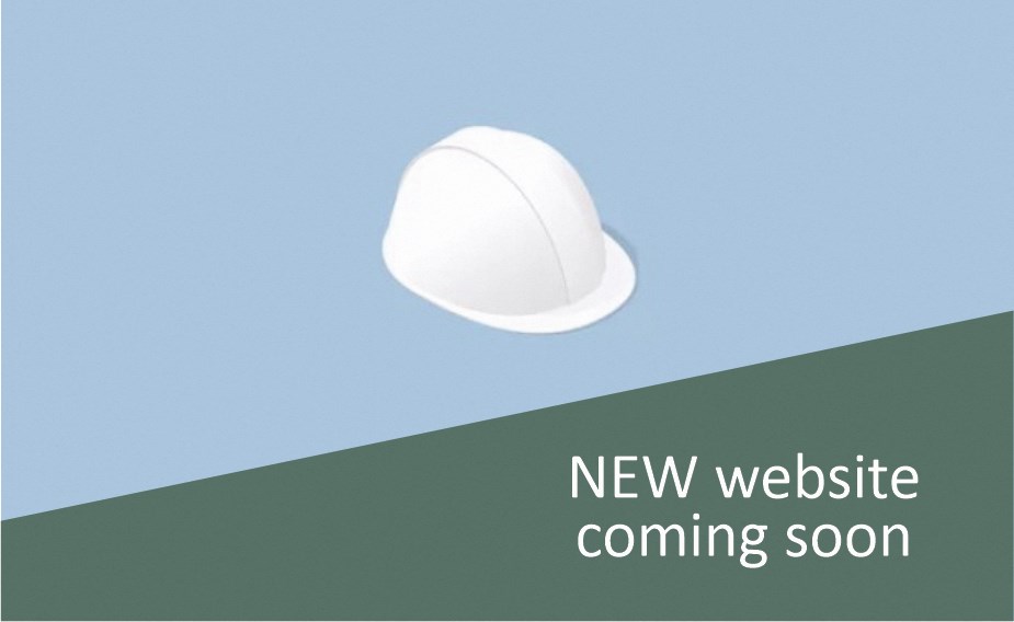 a graphic of a new website coming soon and a white hat