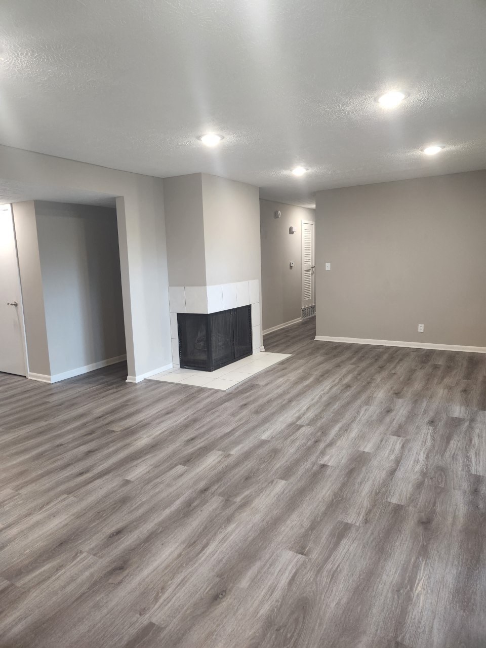 fireplace plank flooring