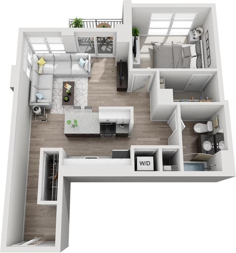 a 2400 sq ft floor plan with a bedroom and a living room