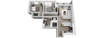 a 2100 sq ft floor plan with a bedroom and a bathroom