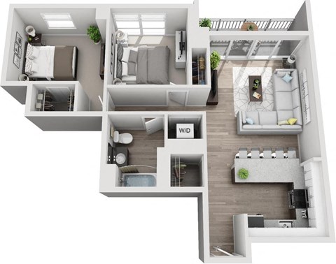 a 2100 sq ft floor plan with a bedroom and a bathroom