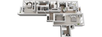 a floor plan is shown with a bedroom and living room