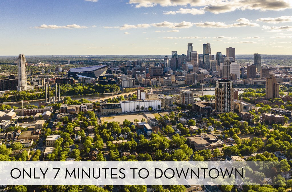 Downtown Minneapolis, 7 minutes away from Xenia Apartments in Golden Valley, Minnesota
