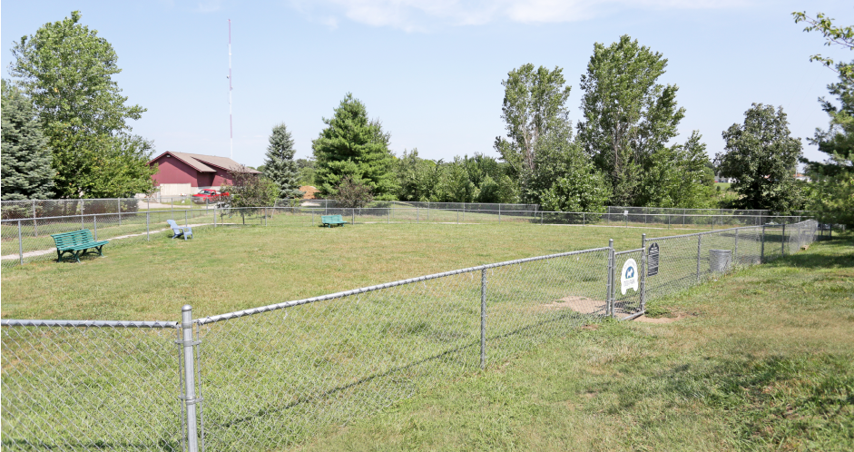 Huge resident dog park at Tanglewood Apartments in Lincoln, Nebraska