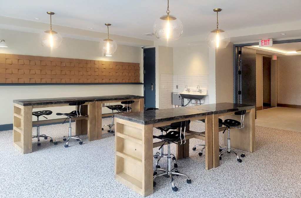 Spacious art studio creative studio space at Xenia Apartments in Golden Valley Minnesota