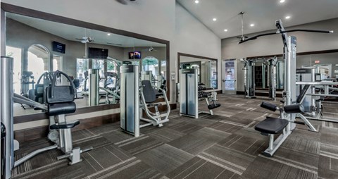 Luxury apartments next to the Galleria in Dallas with fitness center at Villa Piana Apartments