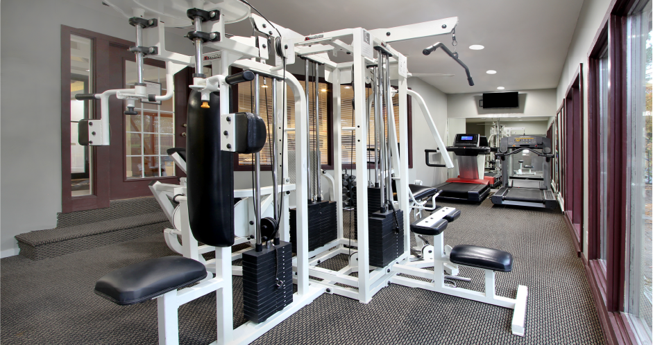 Fitness center at Inwood Apartments in La Vista, Nebraska