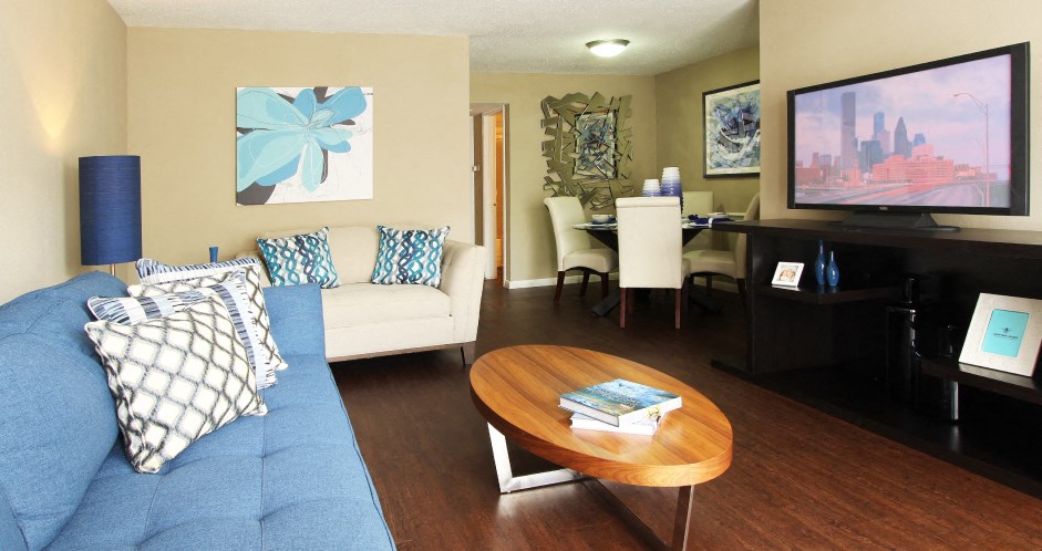 unique townhome community with a small community feel at Briarwood Apartments in Houston.