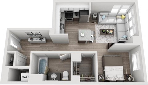 the103103103  1 bedroom floor plan  119
