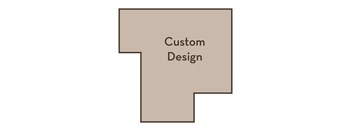 A brown puzzle piece with the words "Custom Design" written on it.