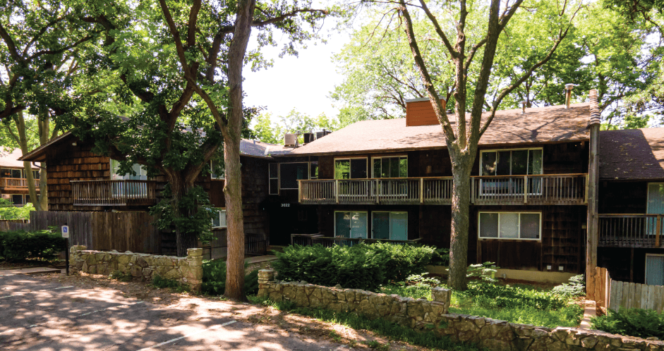 a view of the back of the house