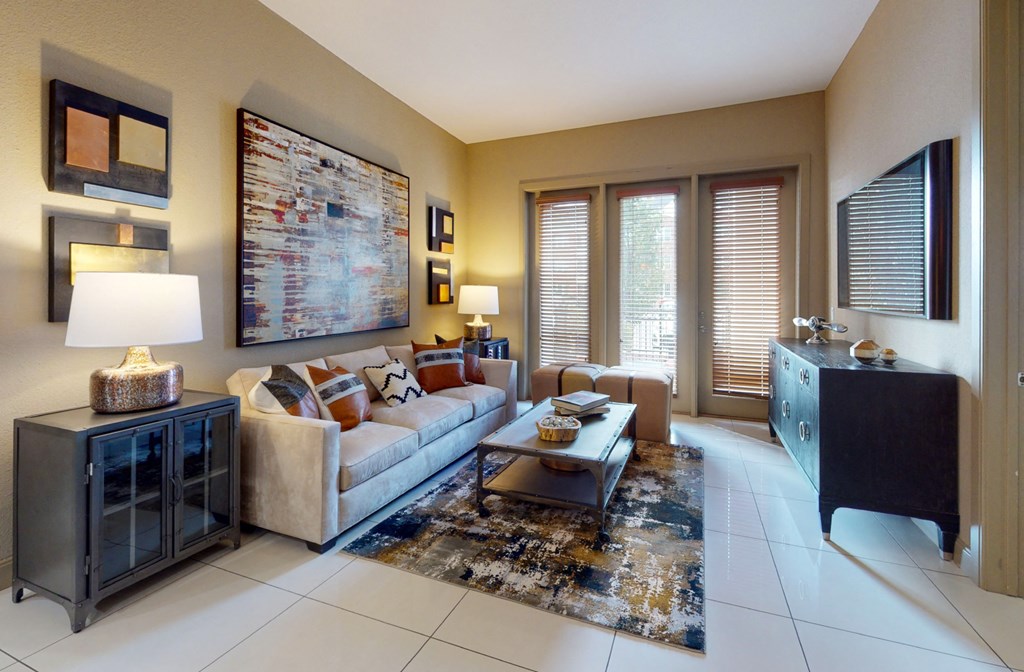 Luxury apartments with spacious floor plans with porcelain floors at Luxembourg Apartments in Bloomington Minnesota